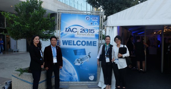 Prof. Dr. Pham Anh Tuan – Director of Vietnam National Satellite Center and other members of Vietnam delegation in IAC 2015